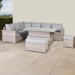 Aurora Range High Back Left Hand Corner Sofa Set with Rising Table