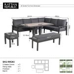 Titan Range High Back Right Hand Corner Sofa Set
