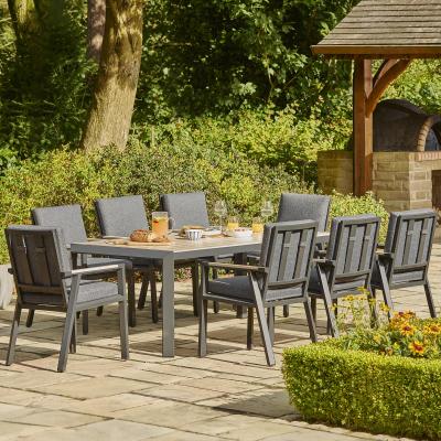Apollo 8 Seater Aluminum Outdoor Patio Furniture Dining Set