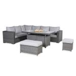 Catalina Range Modular Corner Sofa Set with Fire Pit Table