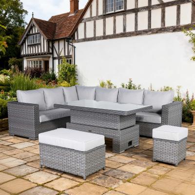 Catalina Modular Corner Sofa Set With Rising Table