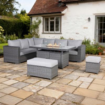 Catalina Modular Corner Sofa Set with Fire Pit Table