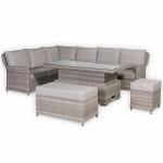 Havana Range High Back Left Hand Corner Sofa  Set with Rising Table