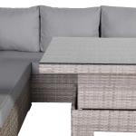 Aurora Range High Back Left Hand  Corner Sofa Set with Rising Table