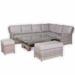 Havana Range High Back Right Hand Corner Sofa Set with Rising Table