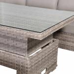 Havana Range High Back Right Hand Corner Sofa Set with Rising Table