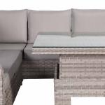 Havana Range High Back Left Hand Corner Sofa  Set with Rising Table