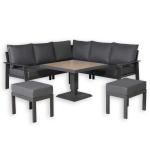 Titan Range Square Corner Sofa Set with Rising Table