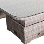 Aurora Range Large Round Corner Sofa Set with Rising Table