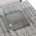 Havana Range Square Corner Sofa Set with Fire Pit Rising Table