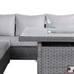 Catalina Range Modular Corner Sofa Set with Fire Pit Table