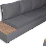 Titan Range Corner Sofa Set with Wood Top Coffee Table